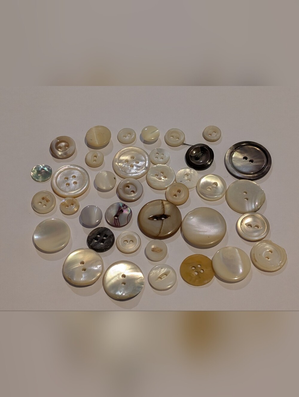 Antique Shell Button Lot - Mother Of Pearl, Abalone, Shell, Carved Neat!